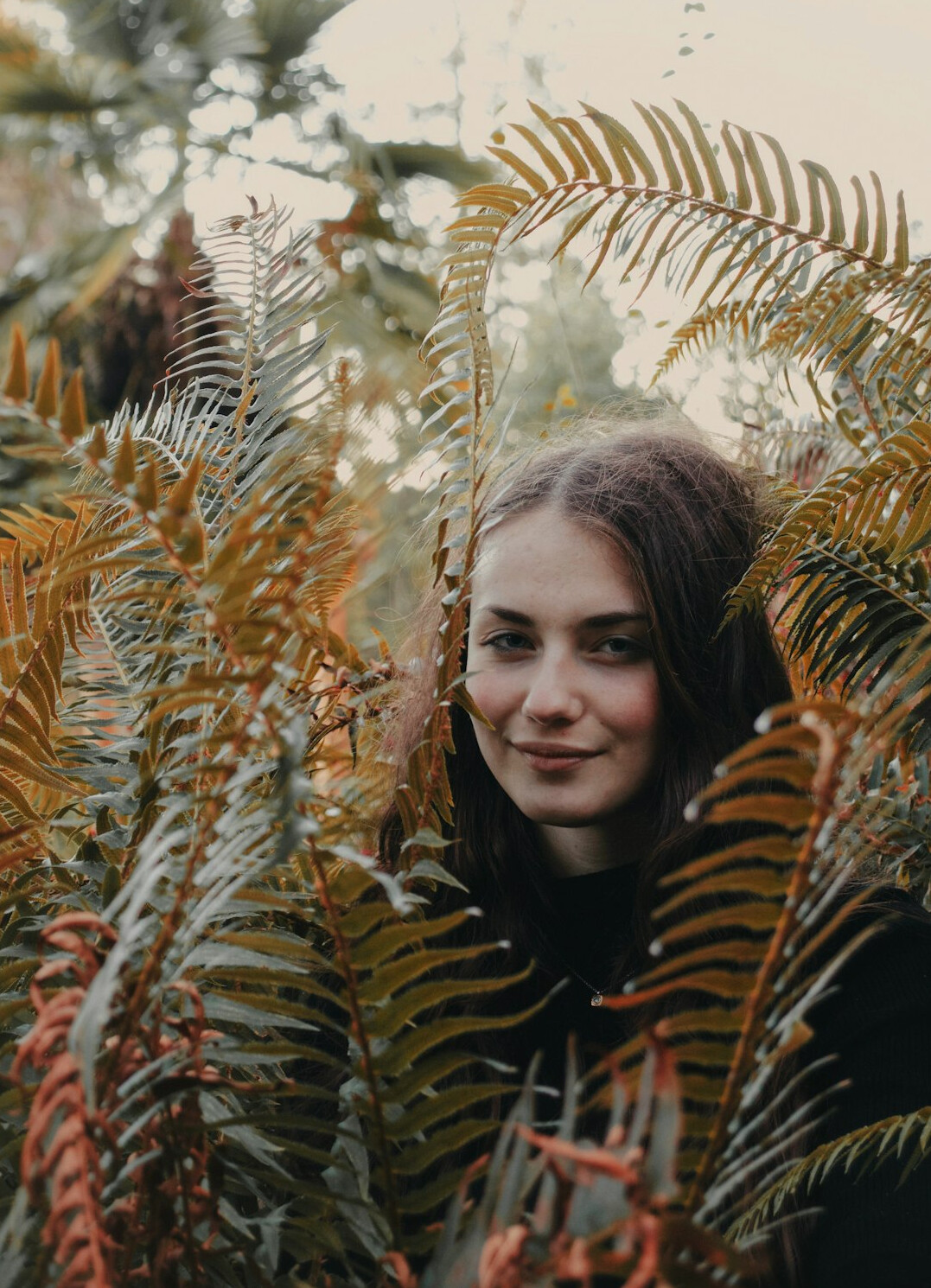 Portrait of a smiling woman with brown hair